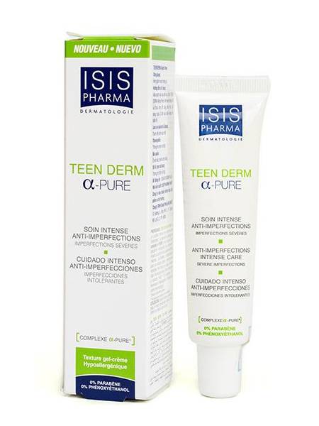 Isis Pharma Teen derm alpha pure<br>کرێمی تایبەت بە پەڵەو نارێکی سەرپێست